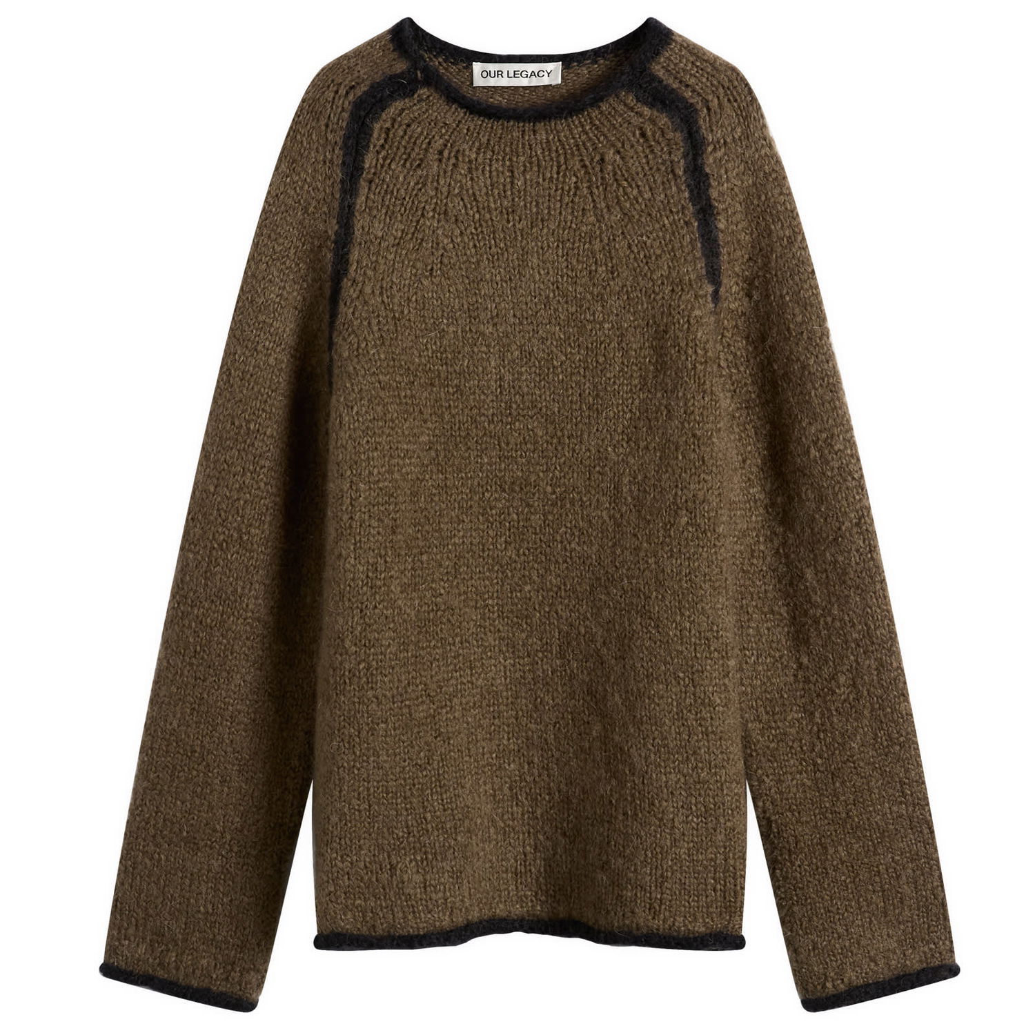 Пуловер OUR LEGACY Rider Roundneck Jumper Кафяво | M4253RS, 1