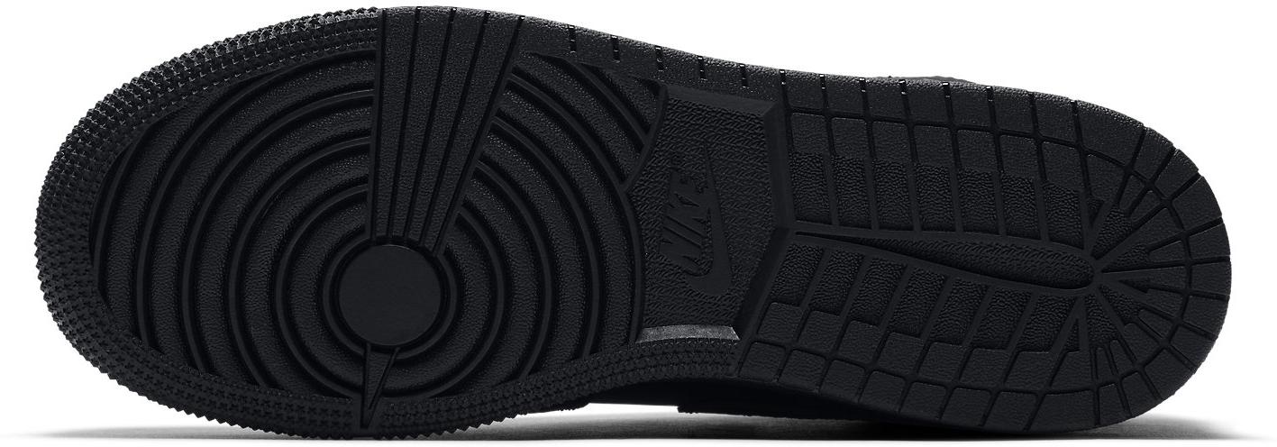 Кецове и обувки Jordan Air Jordan 1 Mid GS "Triple Black" Черно | 554725-091, 1