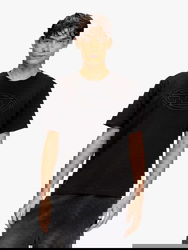 Тениска Diesel Diesel Oval Logo T-Shirt Черно | A174020NJBM9XX, 2