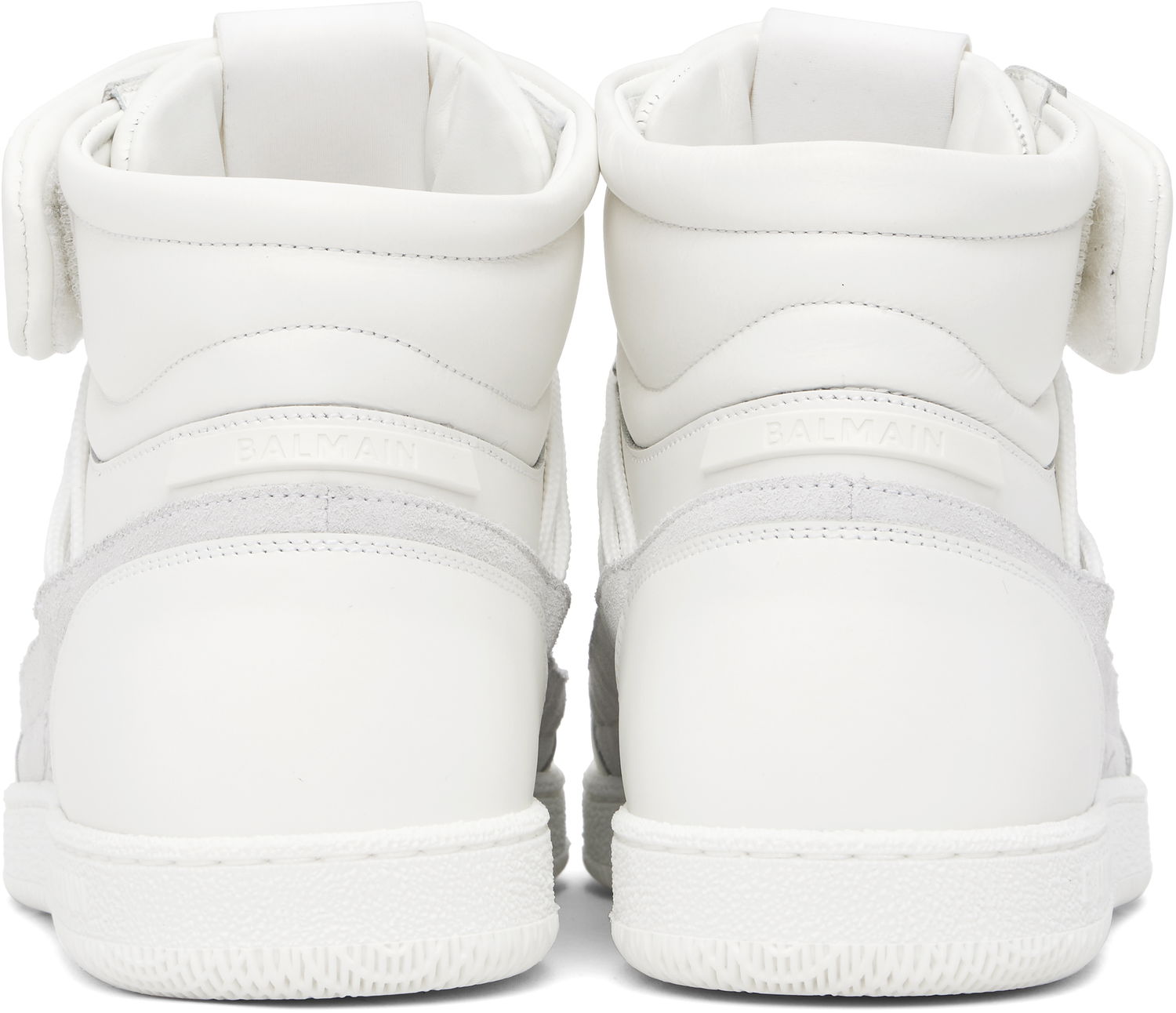 Облекло Balmain Balmain Swan Mid-Top Бяло | EM0VH388LTSU, 1