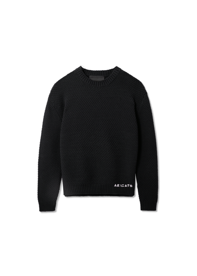 Block Knit Crew Neck Sweater