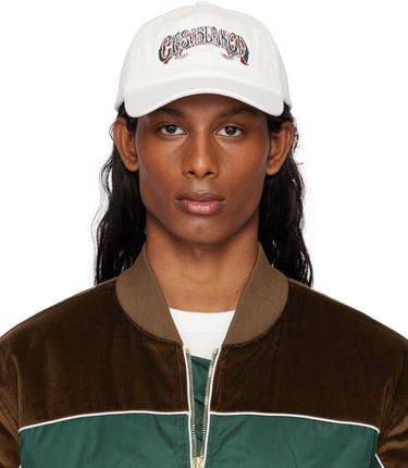 Шапка с козирка Casablanca Casablanca Gothic Logo Patch Cap Бяло | AS25-HAT-002-03, 0