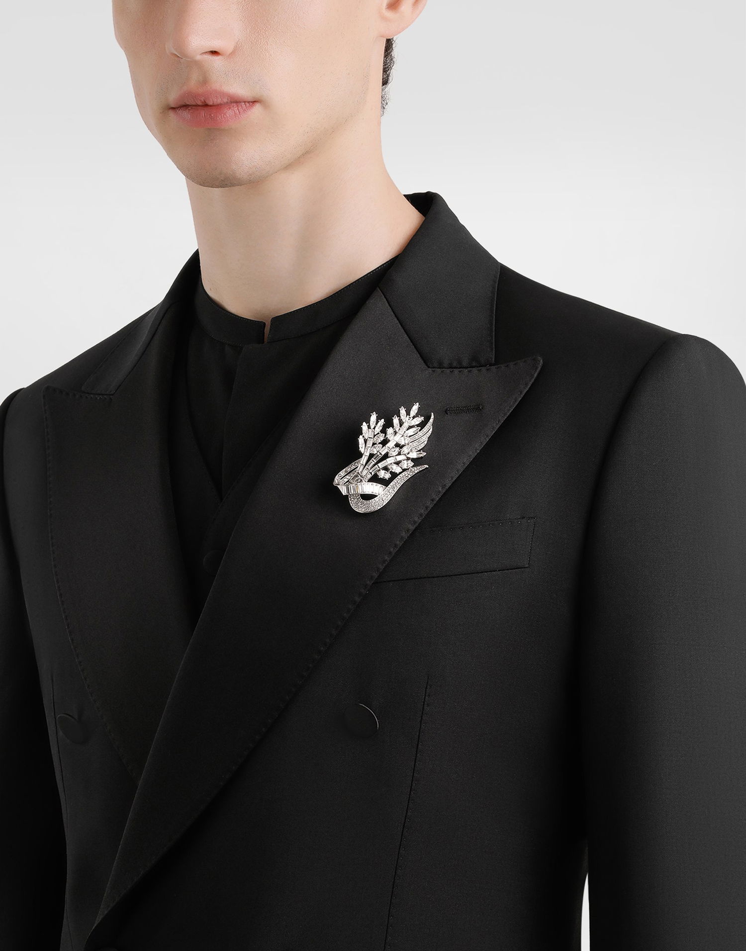 Значка Dolce & Gabbana Dolce & Gabbana Rhinestone Wheat Brooch Металик | WPR5X2W111187655, 1