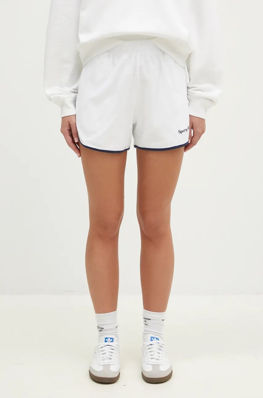 Къси панталони Sporty & Rich Serif Logo Shorts Бяло | SH010S406SW, 0