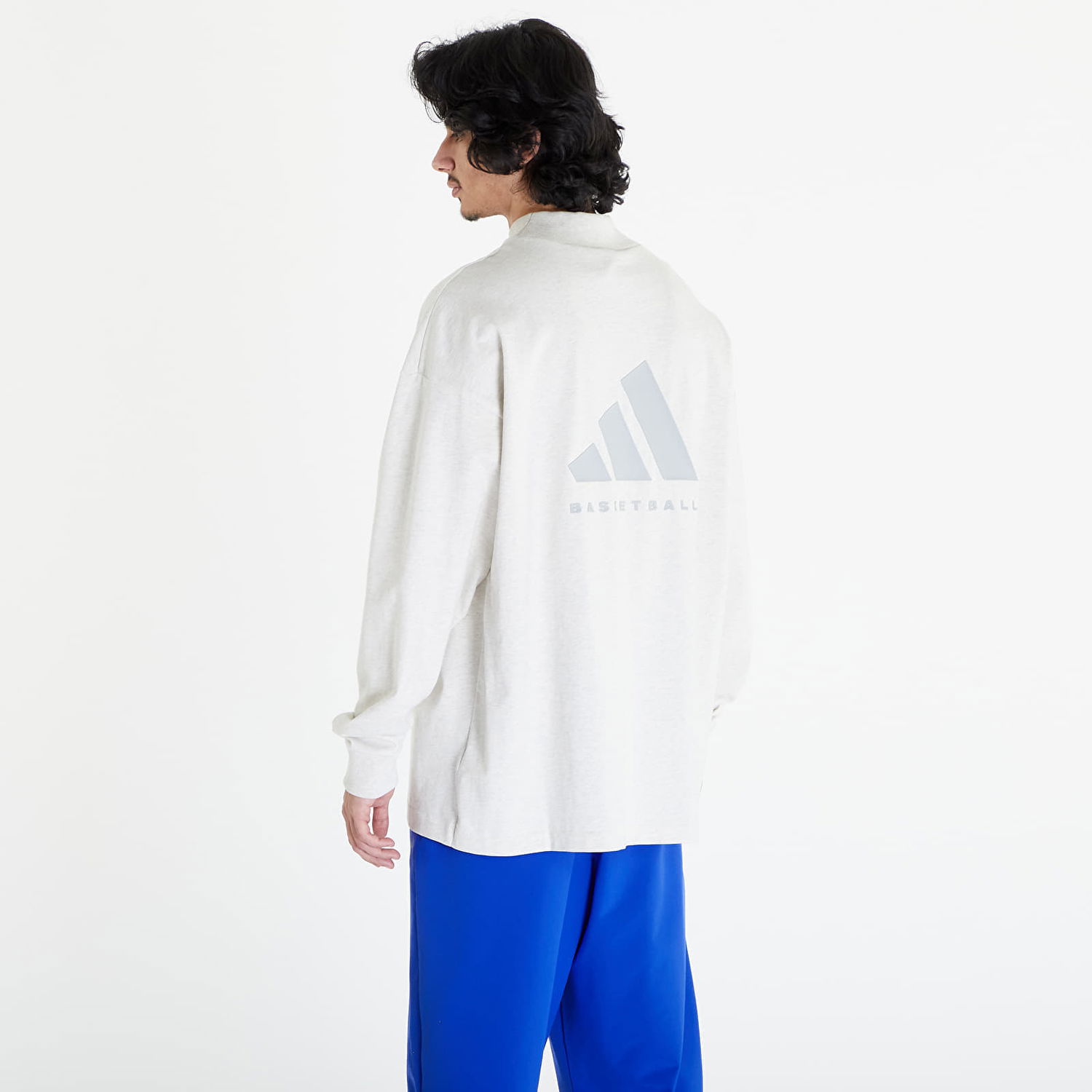 Тениска adidas Originals Basketball Long Sleeve Tee UNISEX Бяло | IX1971, 1