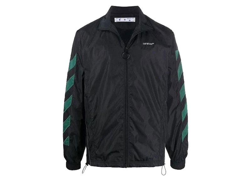 Яке Off-White Diagonal Nylon Jacket Черно | OMEA233E20FAB0021001