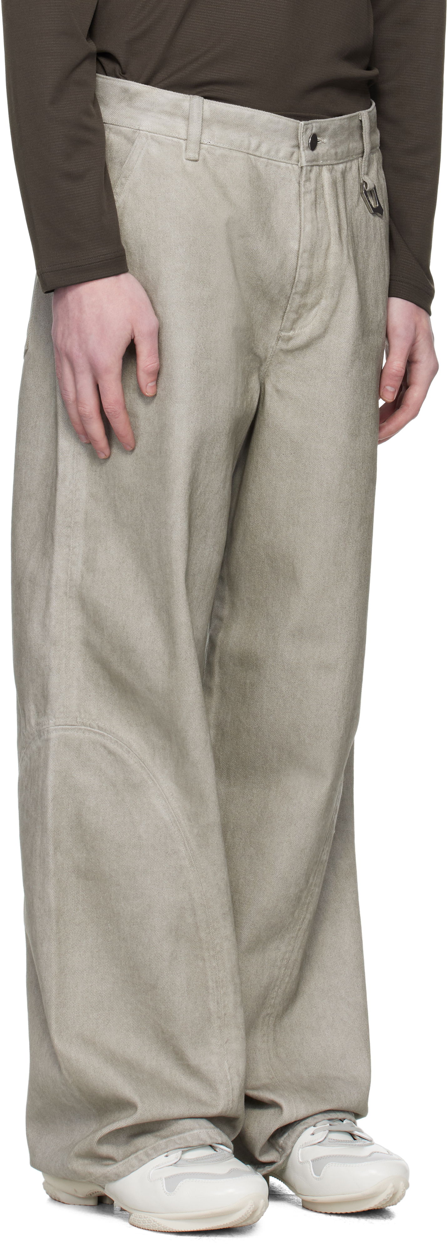 Дънки HELIOT EMIL HELIOT EMIL Basalt Loose Fit Jeans Бежово | PREAW25_M_10_189_DGY05WSH_CO, 1