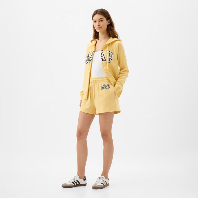 Logo Shorts Havana Yellow