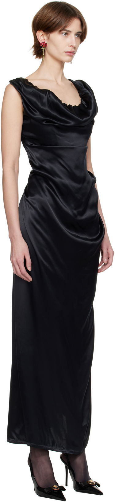 Pокля Vivienne Westwood Vivienne Westwood Ginnie Pencil Maxi Dress Черно | 1101034V-W0128-, 1