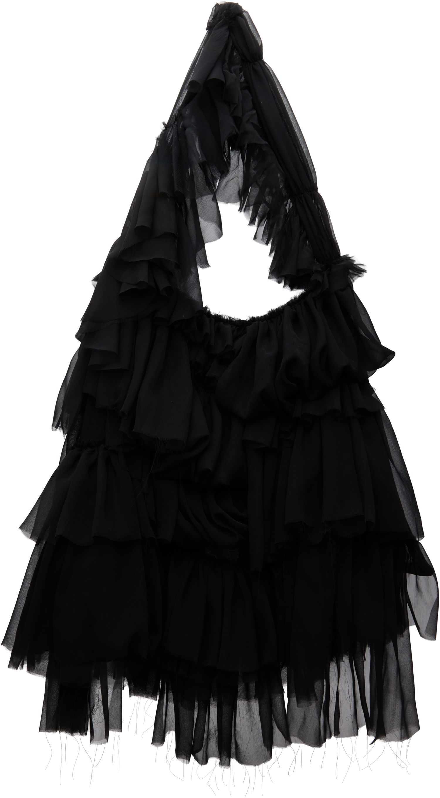 Чанта през рамо Collina Strada Collina Strada Cloud Ruffle Shoulder Bag Черно | XX9025, 0