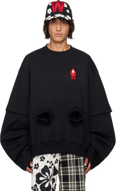 Суитчър Walter Van Beirendonck 'Black Hole' Oversized Sweatshirt Черно | 8012, 0