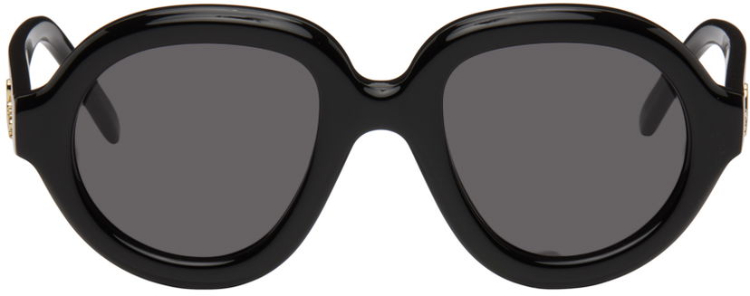 Слънчеви очила Loewe Black Round Sunglasses Черно | LW40105I@4901A