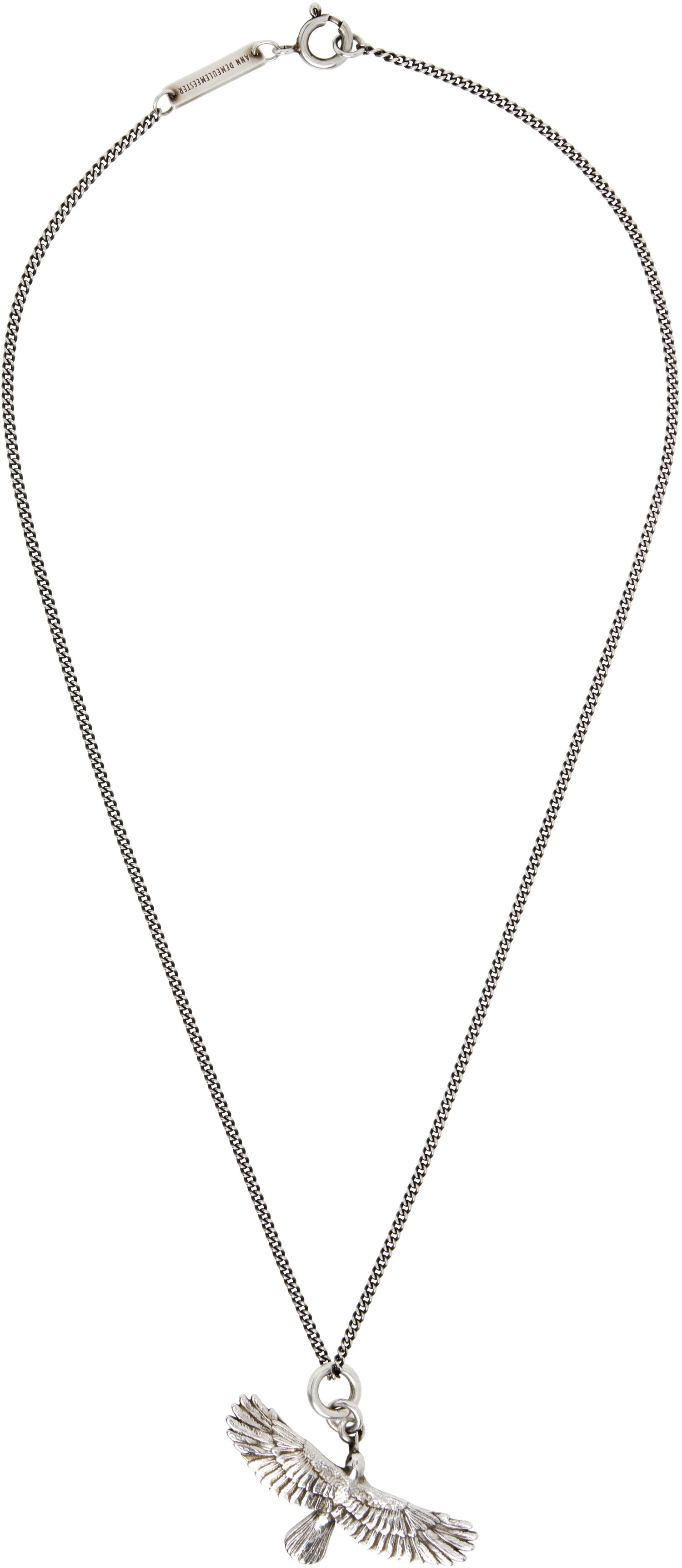 Колие Ann Demeulemeester Ann Demeulemeester Silver-Tone Bertin Crow Pendant Necklace Металик | B0012973-JW020-070, 0