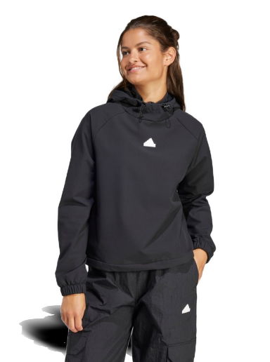 Суитчър adidas Performance Sportswear City Escape Hoodie With Bungee Cord Черно | IQ4824