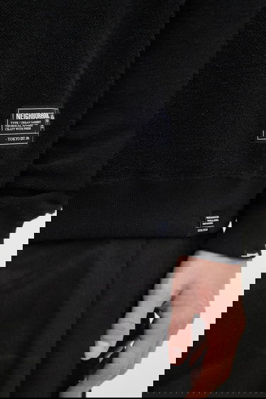 Суитчър Neighborhood Textured Reversible Crewneck Sweatshirt Черно | 252UWNH.CSM07, 3