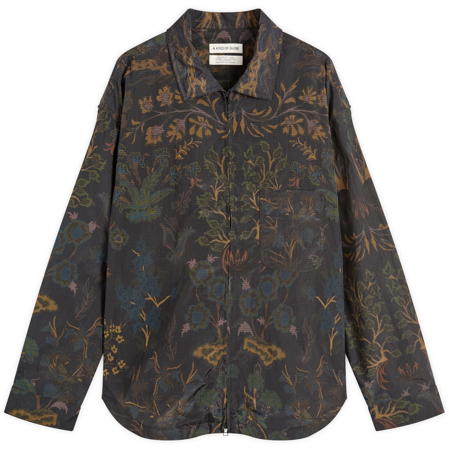 Риза A Kind of Guise A Kind of Guise Alvaro Atelier Shirt, Flower Carpet Print Кафяво | 155-14401-684, 0