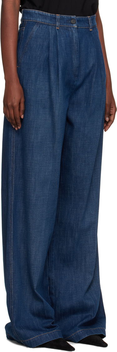 Дънки LANVIN Lanvin Darted Wide Leg Jeans Синьо | RW-TR0316-D089-E25, 1