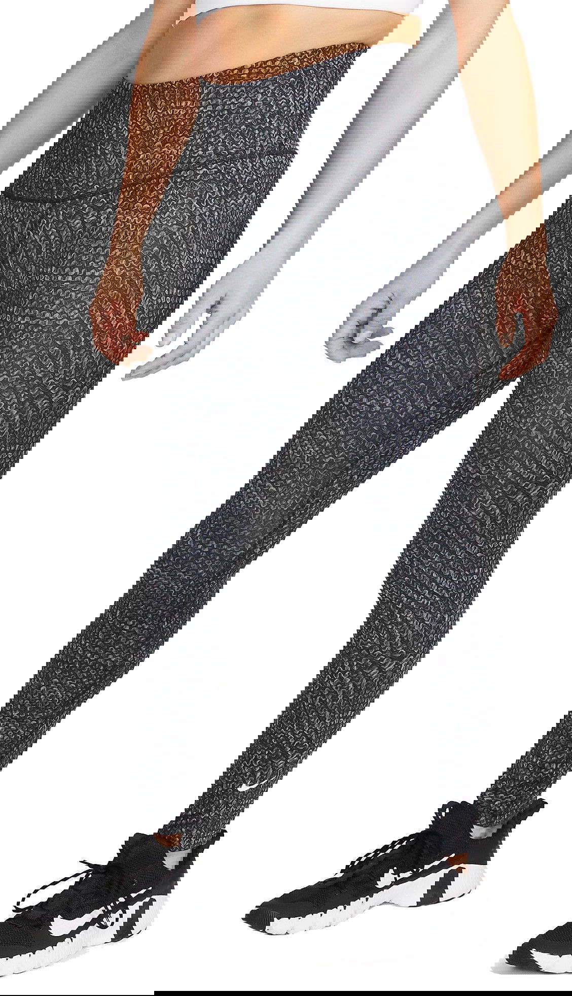 Клинове Nike One High-Waisted 7/8 Printed Leggings Черно | dx0162-010, 0
