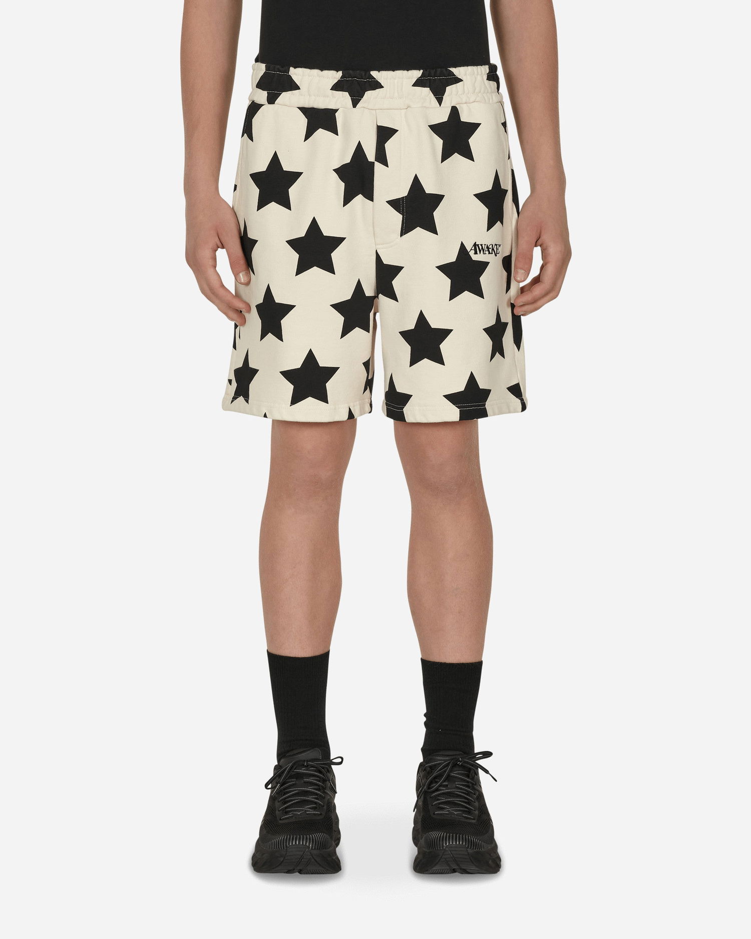 Къси панталони Awake NY Star Printed Sweatshorts Бяло | AWK-SP22-SH001 IVORYBLACK, 0