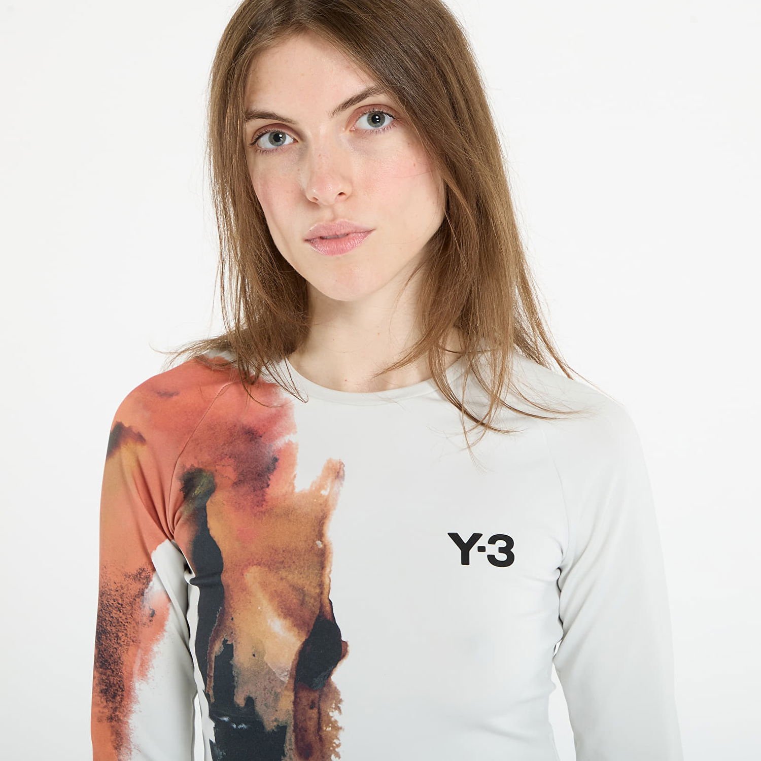 Тениска Y-3 Y-3 Crop Longsleeve T-Shirt Бяло | JM4787, 1