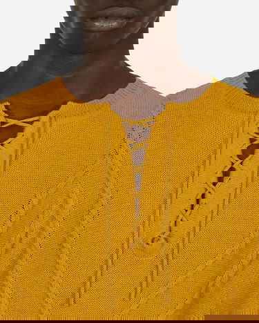 Пуловер KIKO KOSTADINOV Itten Cable Knit Жълто | KKSS22KN02-64 001, 5