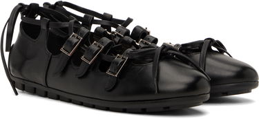 Облекло Simone Rocha Simone Rocha Ghillie Grip Ballerina Flats Черно | BPT2 0777, 3