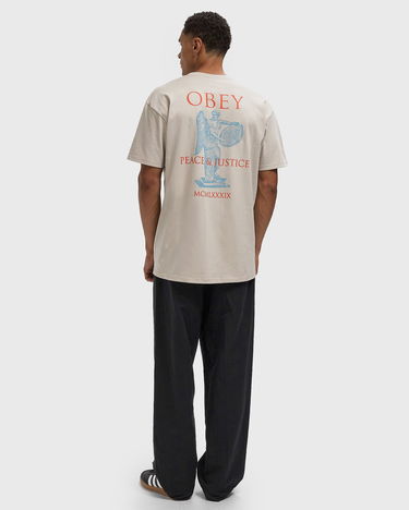 Тениска OBEY Obey Peace & Justice Statue T-Shirt Бежово | 165264238-SIG, 2