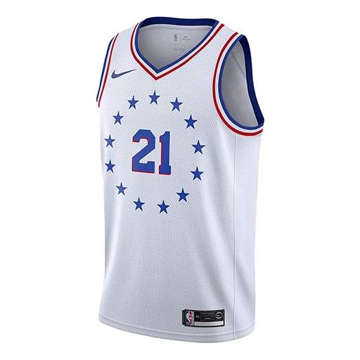 Фланелка Nike Philadelphia 76ers  NBA Jersey 21 Бяло | BQ1173-102