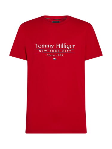 Тениска Tommy Hilfiger Tommy Hilfiger Logo Crew Neck T-Shirt Червено | MW0MW38621XLD, 4