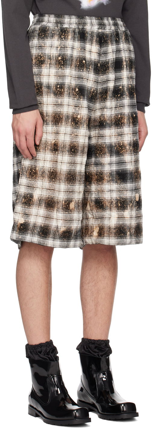 Къси панталони We11done We11done Crinkled Check Shorts Многоцветен | WD-PT1-23-254-U-BK, 1