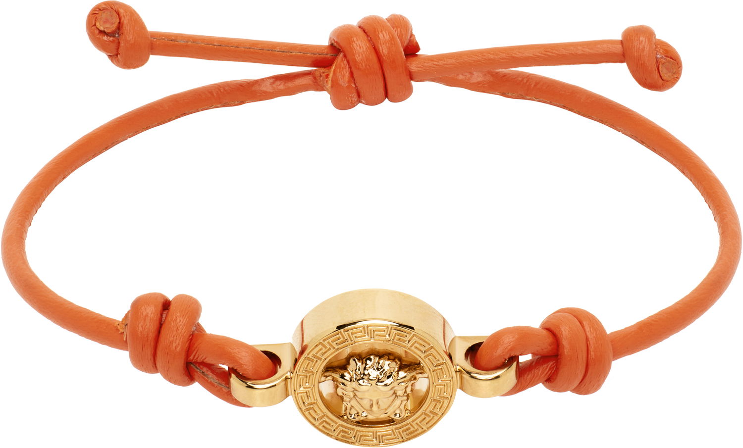 Гривна Versace Versace Medusa '95 Leather Bracelet Оранжево
 | 1019668_1A00637, 0