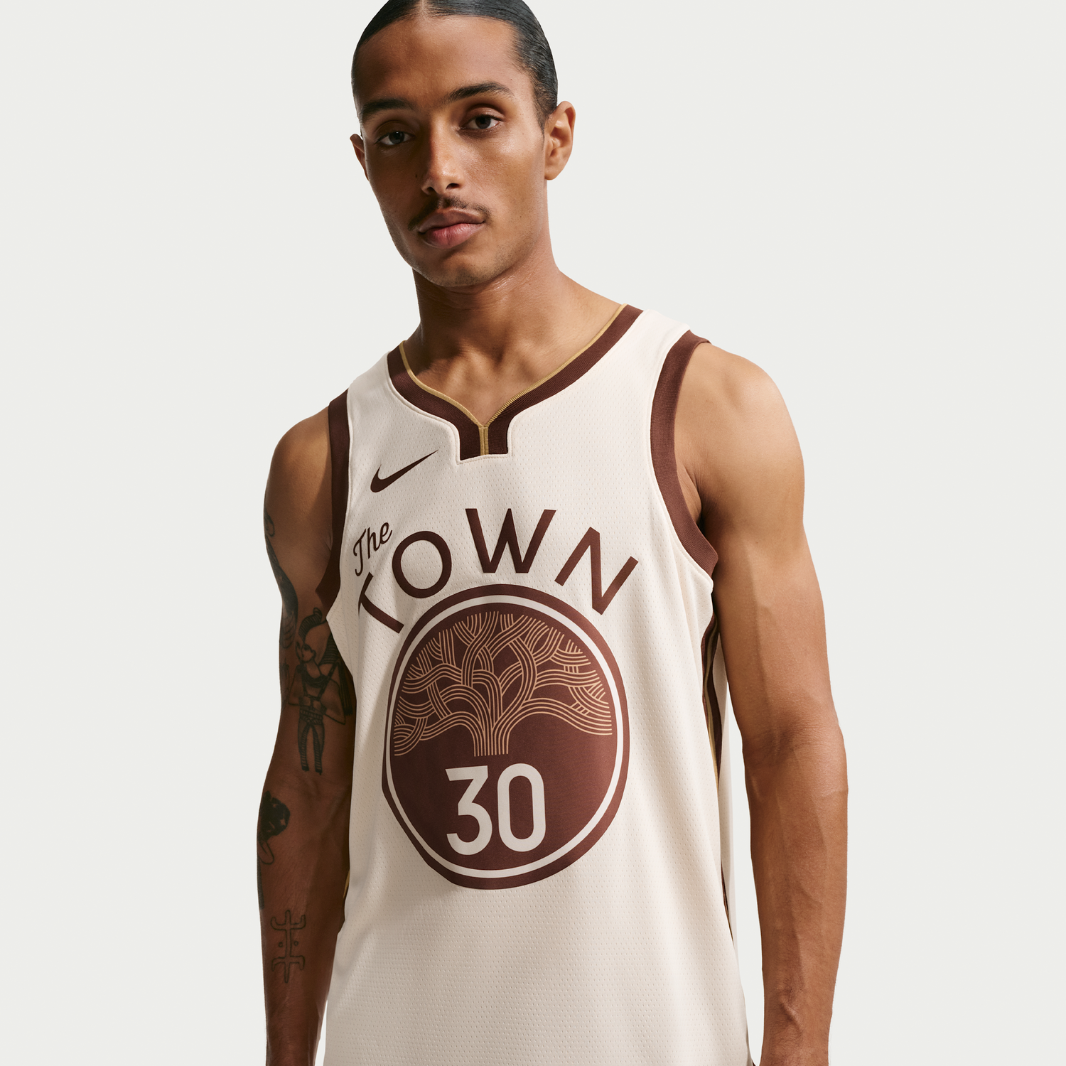 Фланелка Nike Stephen Curry Golden State Warriors City Edition NBA Swingman Jersey Бежово | HM5981-123, 1