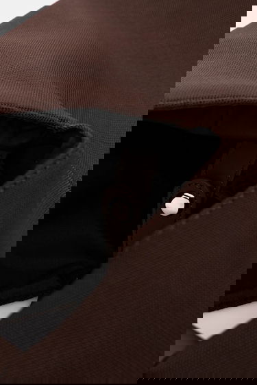 Дамска чанта Maison Margiela Triangle Fabric Top Handle Bag Кафяво | S54WD0043.P6414.T2625, 4