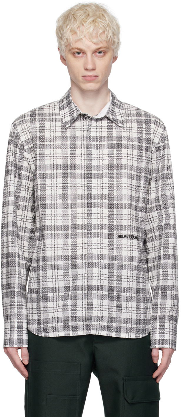 Риза Helmut Lang Helmut Lang Plaid Shirt Бяло | N06HM515