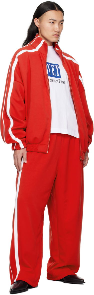 Спортни панталони VETEMENTS Vetements Oval Logo Gym Sweatpants Червено | UA66PA310R, 3