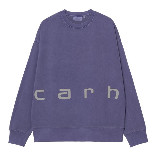 Script Logo Garment Dyed Sweatshirt