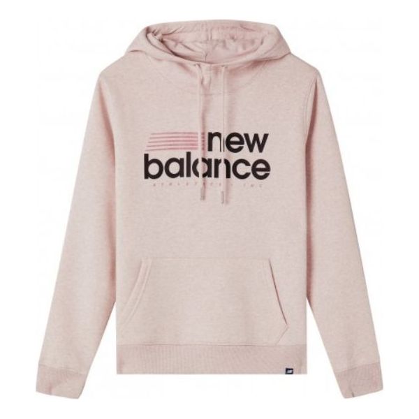 Суитчър New Balance Knit Casual Pullover Hoodie Розово | AWT93578-CS1