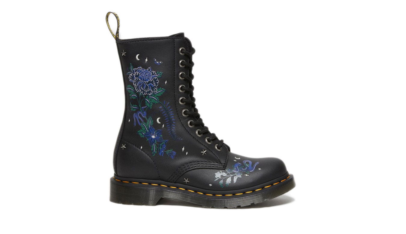 Кецове и обувки Dr. Martens 1490 Pascal Mystic Floral Leather Mid-calf Черно | DM27660001, 0