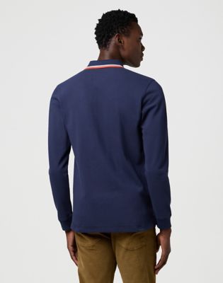 Поло тениска Wrangler Wrangler Long Sleeve Polo Shirt Тъмно синьо | 112371506:XXL, 0
