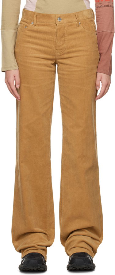 Панталони We11done We11done Wide Corduroy Trousers Кафяво | WD-PT3-22-287-W-CM, 0