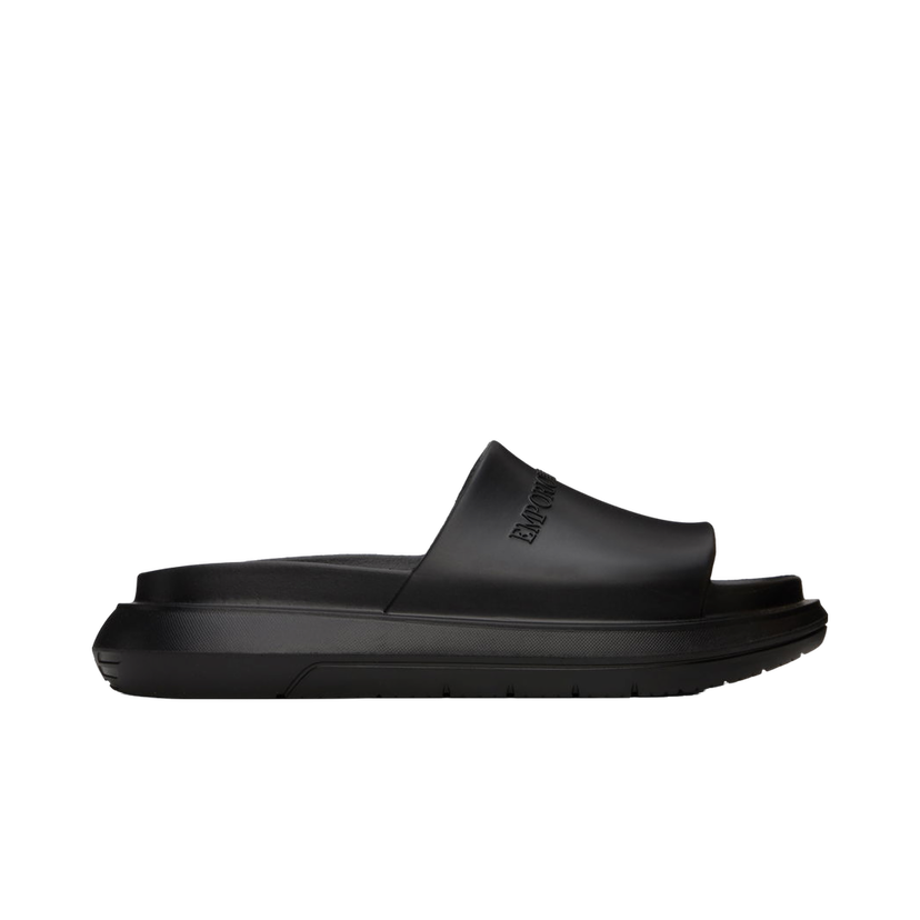 Кецове и обувки Emporio Armani Rubberized Pool Slides Черно | X4P134XD40500002