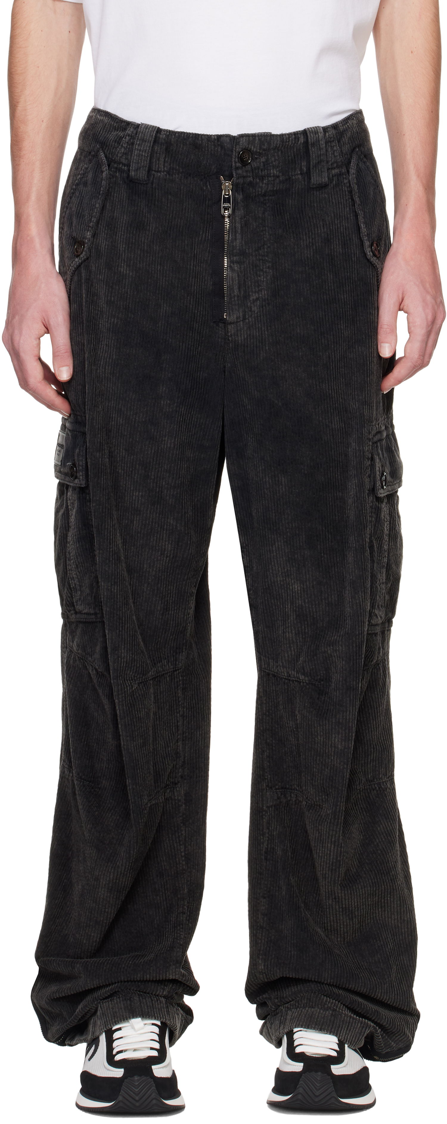 Карго панталони Dolce & Gabbana Re-Edition Garment Dyed Cargo Pants Черно | GP0B9TG8LI1, 0