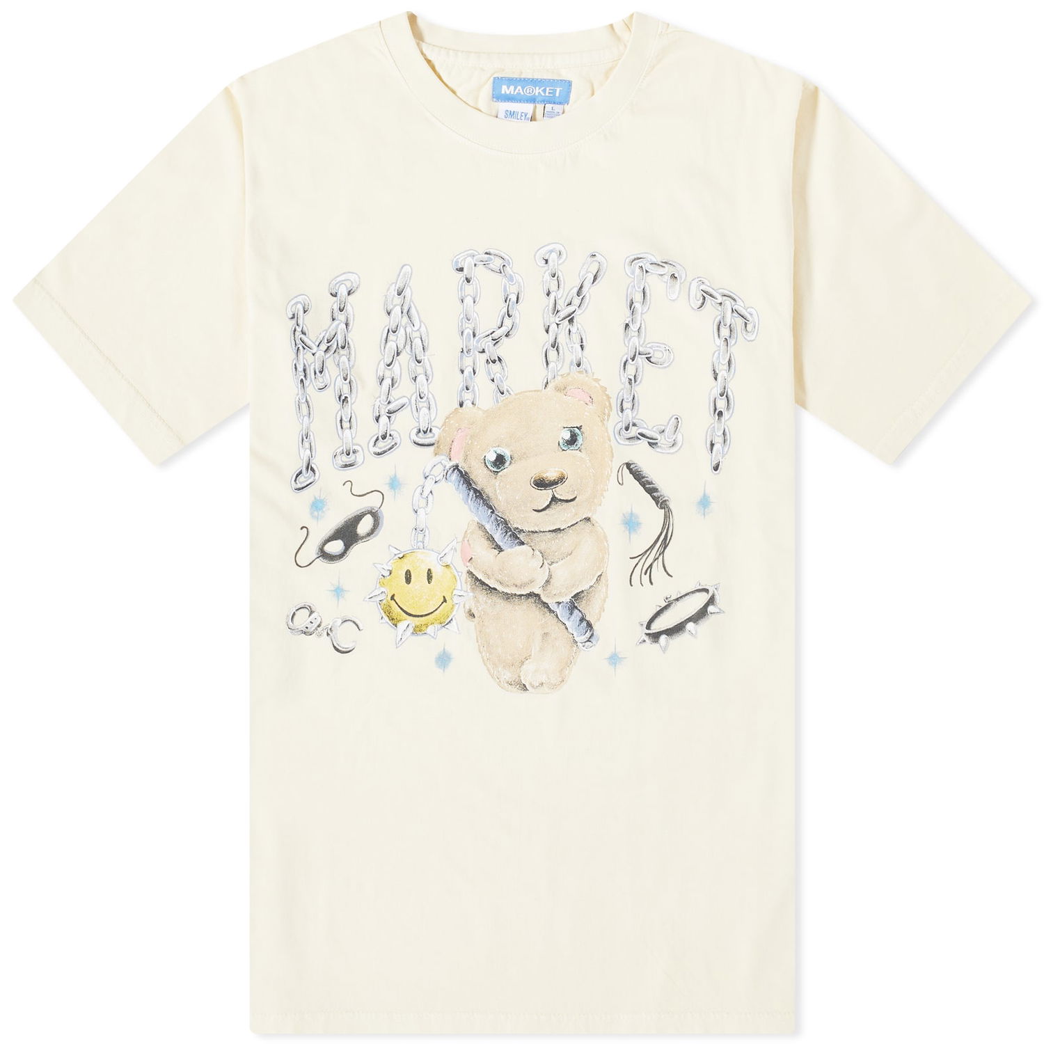 Тениска MARKET Soft Core Bear T-Shirt Бежово | 399001570-NTR, 0