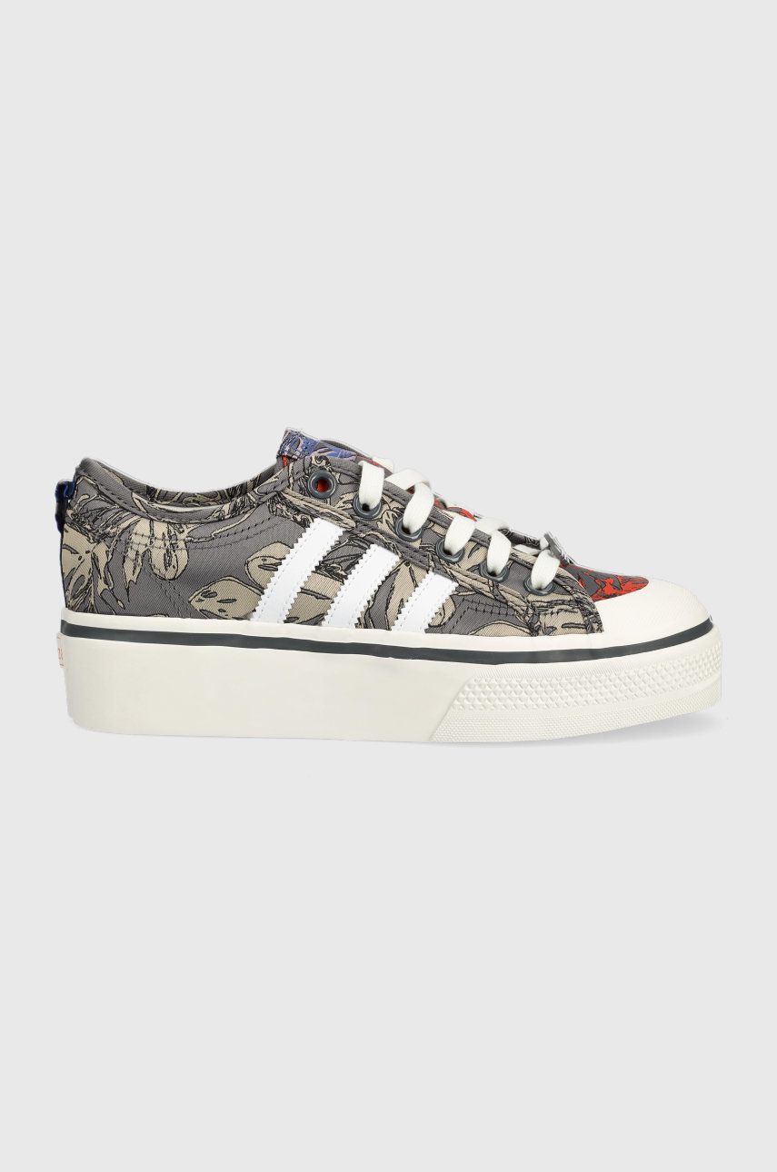 Кецове и обувки adidas Originals Nizza Сиво | HQ6240, 0