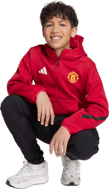 Яке adidas Originals Manchester United Anthem Jacket Червено | jn2899, 4