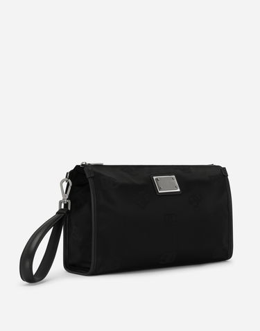 Портфейл Dolce & Gabbana Nylon Pouch With Logo Черно | BP3233AG1848B956, 1