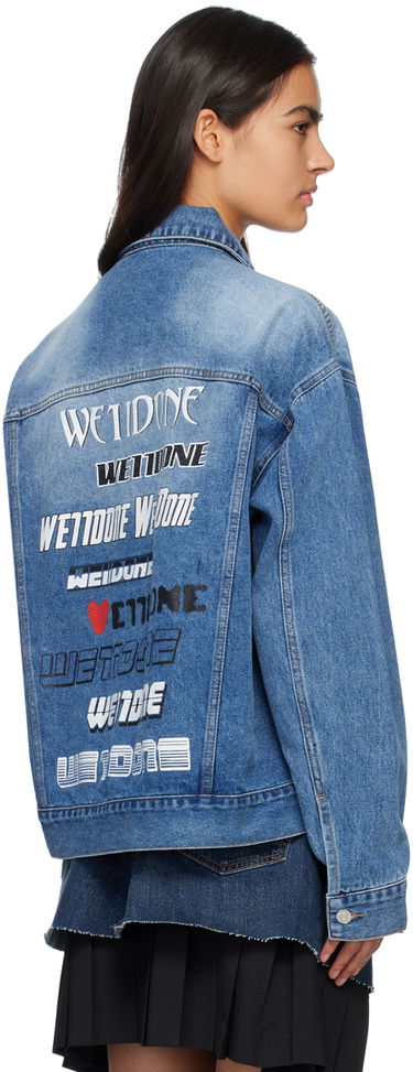 Яке We11done Printed Denim Jacket Синьо | WD-DJ1-23-915-U-BL, 2