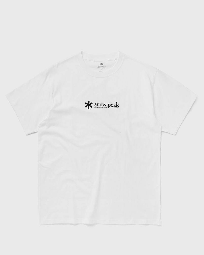 Тениска Snow Peak SOFT COTTON LOGO SHORT SLEEVE T-SHIRT Бяло | TS-24SU201-WHITE