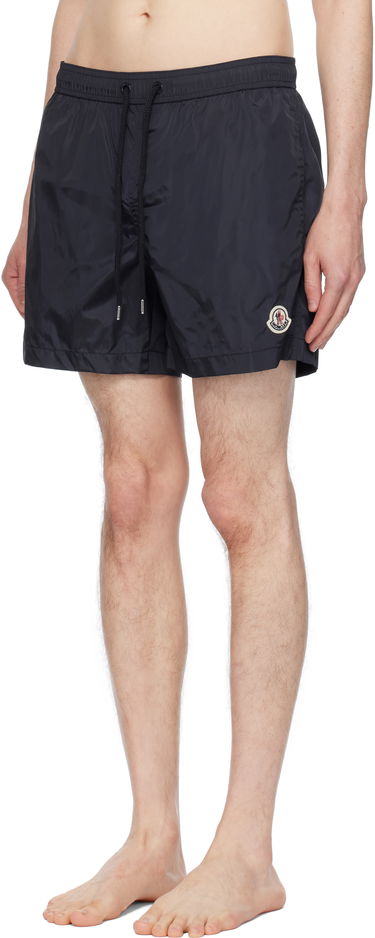 Бански Moncler Moncler Logo Patch Swim Shorts Черно | K10912C0000353326, 3