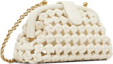 Дамска чанта Bottega Veneta Bottega Veneta Small Lauren Woven Leather Bag Бяло | 832888 V5N30, 2